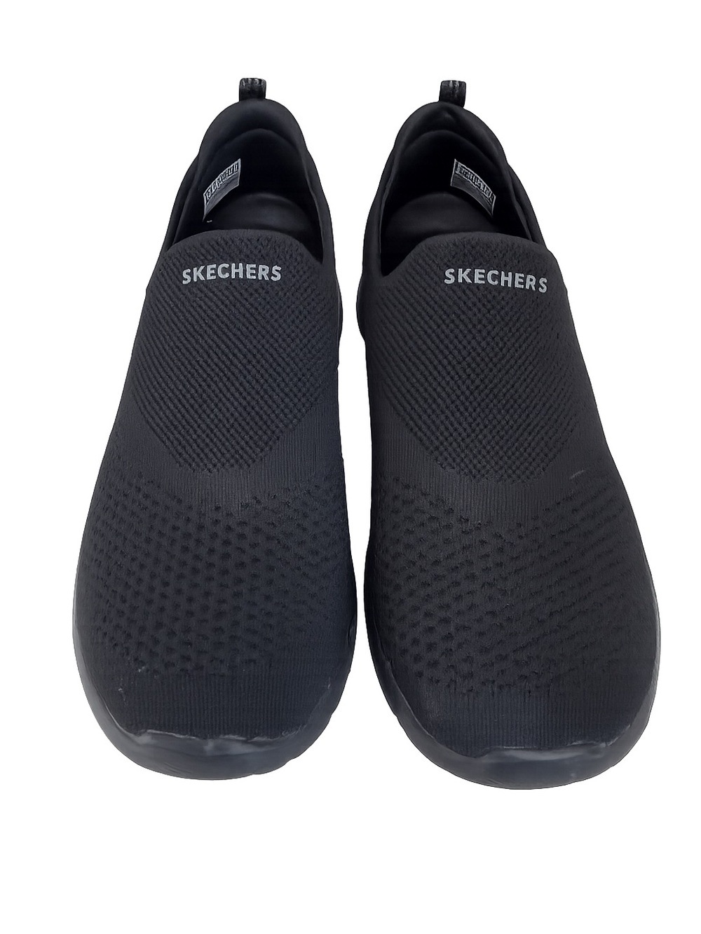 Skechers Arch Fit Air-Cooled Black Knit Slip On Walking Shoes Women’s 8